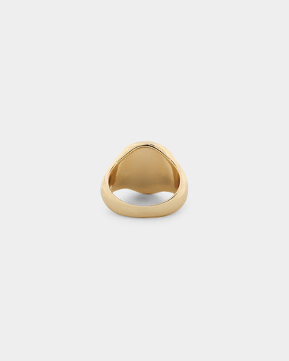 Wild For The Weekend Yin Yang Signet Ring (Large) Gold