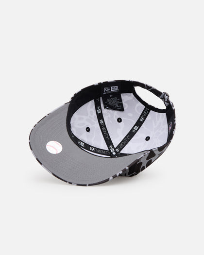 New Era New York Mets 'Brushed Cotton' 19TWENTY Strapback Black/Light Blue