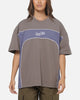 Carre Athletic Panel Crew T-Shirt Washed Charcoal