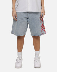 Worship Scripted Big Dawg Jean Shorts Worn Blue