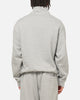 American Thrift Leisure Quarter Zip Mock Neck Sweater Grey Marle