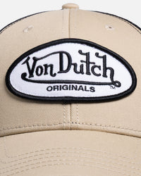 Von Dutch Originals Trucker Snapback Tan/Black