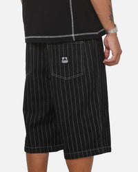 X-Large LA Star Baggy Bull Denim Shorts Black