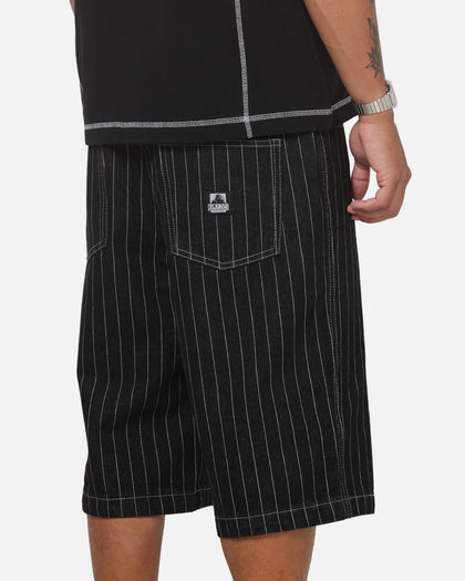 X-Large LA Star Baggy Bull Denim Shorts Black