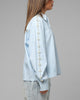 Loiter Pearl Button Up Shirt Blue Stripe