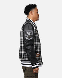 Pro Standard Las Vegas Raiders Pro Prep Plaid Jacket White/Black