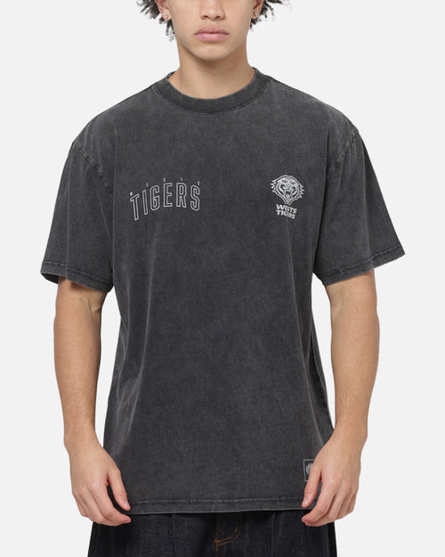 Bleacher Athletic Wests Tigers NRL Attrition Washed T-Shirt Black