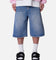 MNML Ultra Baggy Denim Shorts Raw Blue
