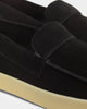 Saint Morta Hemisphere Suede Slip On Loafer Black/Gum