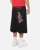 Ed Hardy Dragon Dagger Jorts Washed Black