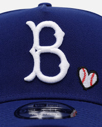 New Era Brooklyn Dodgers 'Baseball Hearts' 9FORTY A-Frame Snapback Official Team Color