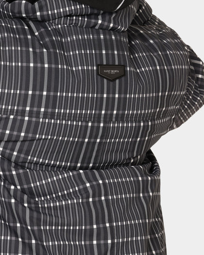 Saint Morta Mercy Merci Plaid Jacket Black