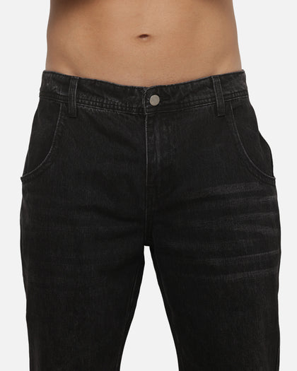 Ed Hardy Faded Bootcut Jeans Washed Black