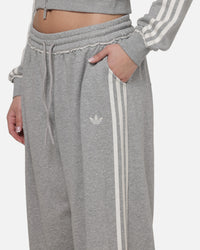 Adidas Women's Graphic Loose Sweat Pants Medium Grey Heather