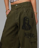 Loiter Layered Holy Fire Cargo Pants Khaki