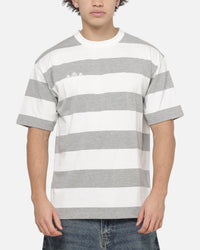 Carre Shoegaze Stripe T-Shirt Grey Marle
