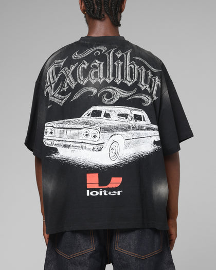 Loiter Lowrider Vintage T-Shirt Washed Black