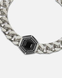 Guess Mainline Lion King Crystal Exagon Bracelet Silver