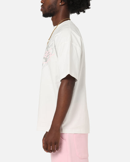 Ed Hardy Trinity Rhinestone T-Shirt Off White