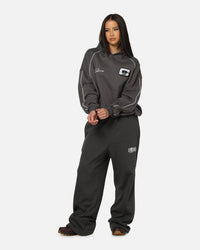 Carre Off Grid Panelled Trackpants Dark Grey