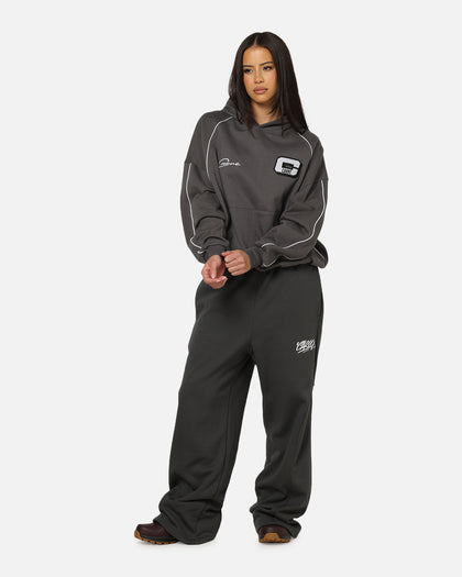 Carre Off Grid Panelled Trackpants Dark Grey