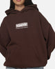 Carre Box Check Hoodie Chocolate