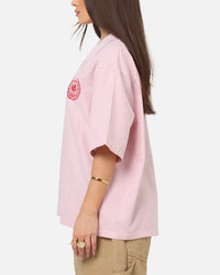 Carre Rose Pinstripe Button Up Shirt Red Stripe