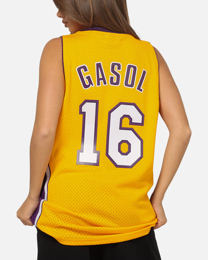 Mitchell & Ness Los Angeles Lakers Pau Gasol 09-10 Swingman Jersey Light Gold