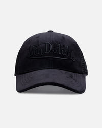 Von Dutch Signature Velvet Trucker Snapback Black