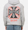 West Coast Choppers Choppers Cross Hoodie Grey Marle