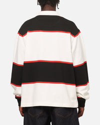 Carre Baseline Rugby Shirt Black Stripe