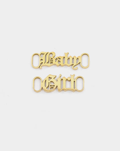 Raising Hell Women's Baby Girl Shoe Charm Gold