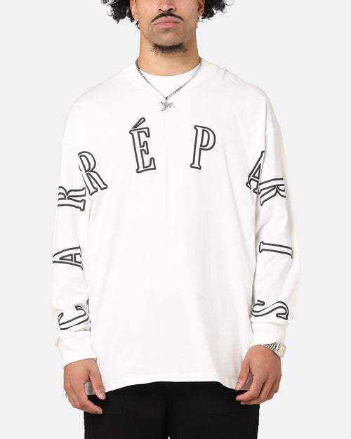 Carre Global Oversized Long Sleeve T-Shirt Off White