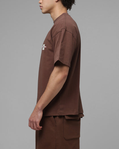 Loiter Hybrid Premium T-Shirt Brown