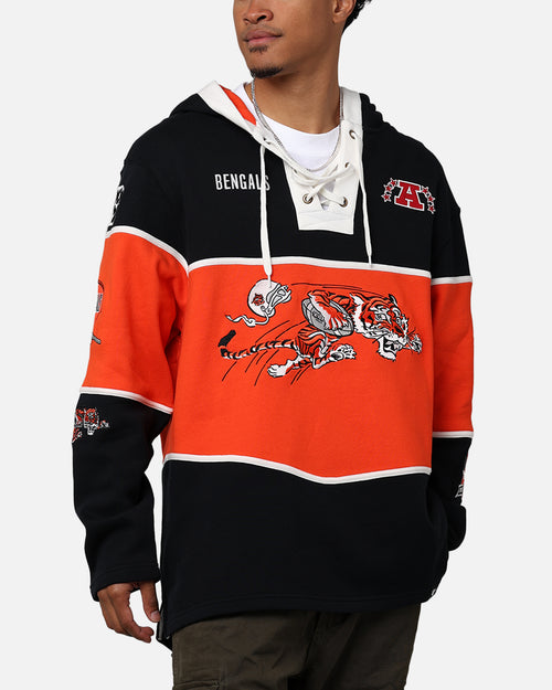 47 Brand Cincinnati Bengals NFL + Legacy Lacer Hoodie Jet Black