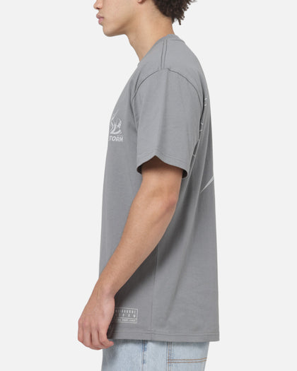 Bleacher Athletic Melbourne Storm NRL Attrition Solid T-Shirt Grey