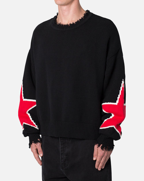 MNML Star Sweater Black