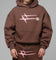Loiter Hybrid Premium Hoodie Brown/Pink