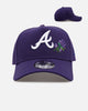 New Era Atlanta Braves 'Purple Rose' 9FORTY A-Frame Snapback Purple