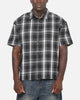 Saint Morta Paradise Studios Button Up Shirt Black Plaid