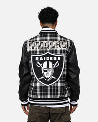 Pro Standard Las Vegas Raiders Pro Prep Plaid Jacket White/Black
