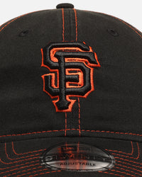 New Era San Francisco Giants 'Contrast Stitch' 9TWENTY Strapback Official Team Colour