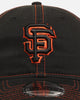 New Era San Francisco Giants 'Contrast Stitch' 9TWENTY Strapback Official Team Colour