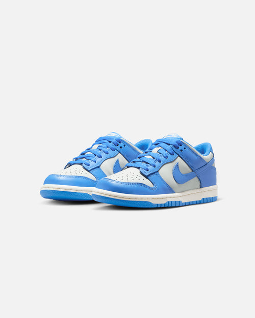 Nike Kids' Dunk Low (GS) Light Silver/Lt Photo Blue-Sail