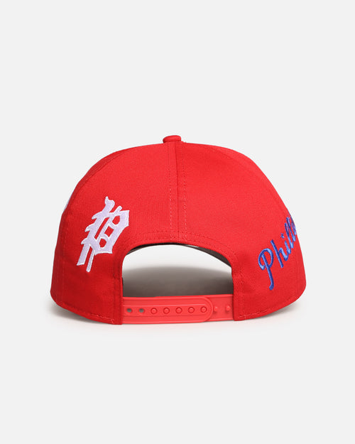 New Era Philadelphia Phillies 'MLB All Over Logos' 9FORTY A-Frame Snapback Official Team Colour
