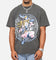 73Studio X Yu-Gi-Oh! Dark Magician Girl Card Heavyweight T-Shirt Black Wash