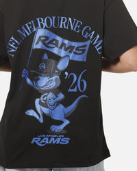 New Era Los Angeles Rams Kangaroo Flag T-Shirt Black