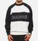 Carre Panel Raglan Crewneck Black/Grey Marle