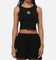 New Era Women's New York Yankees Crop Tank Black
