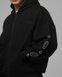 Loiter Rodeo Hybrid Zip Hoodie Black